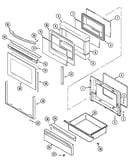 Door/warming drawer