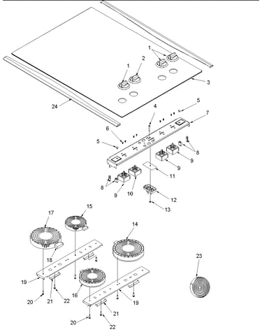 Cooktop  assembly