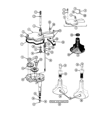 Transmission-helical drive