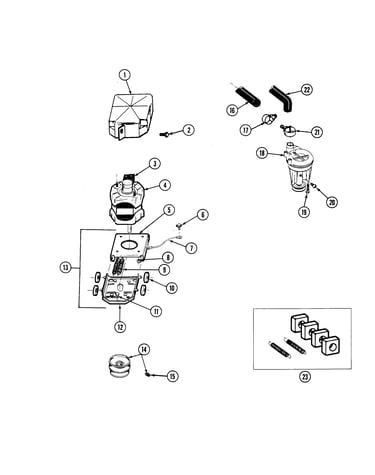 Motor & pump assembly