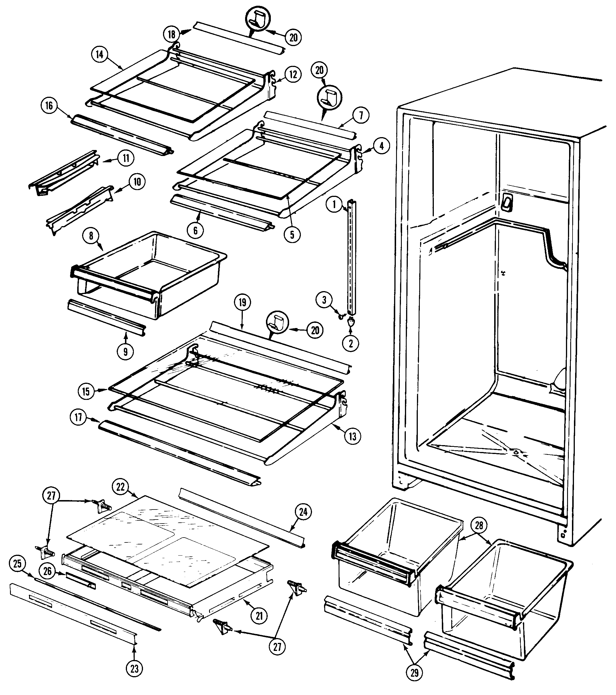 Shelves & accessories