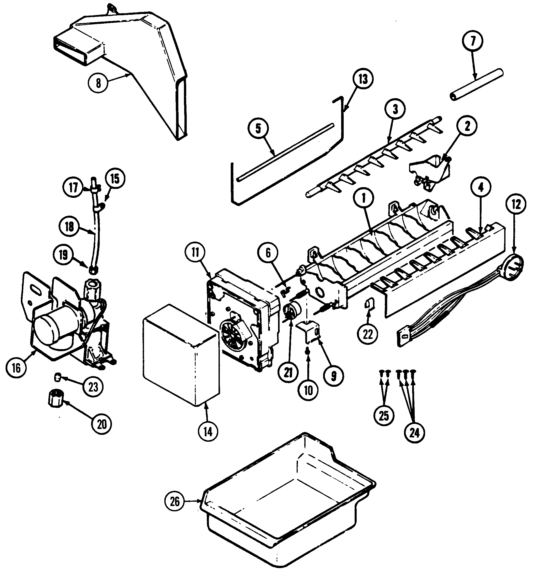 Optional ice maker kit