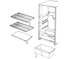 Crosley CT15Y4A shelves & accessories diagram
