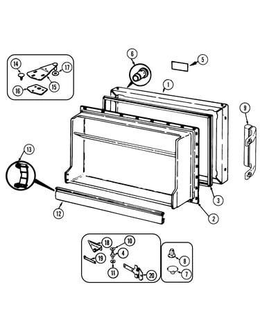 Freezer door