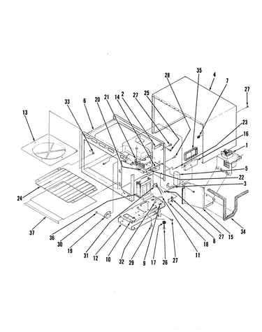 Frt.frame/oven cavity/cooling system