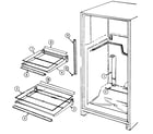 Maytag GT21A93A shelves & accessories diagram