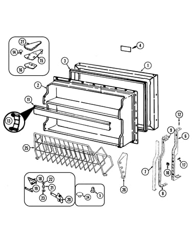 Freezer door