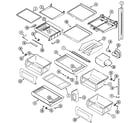 Maytag MSD2656GEW shelves & accessories diagram