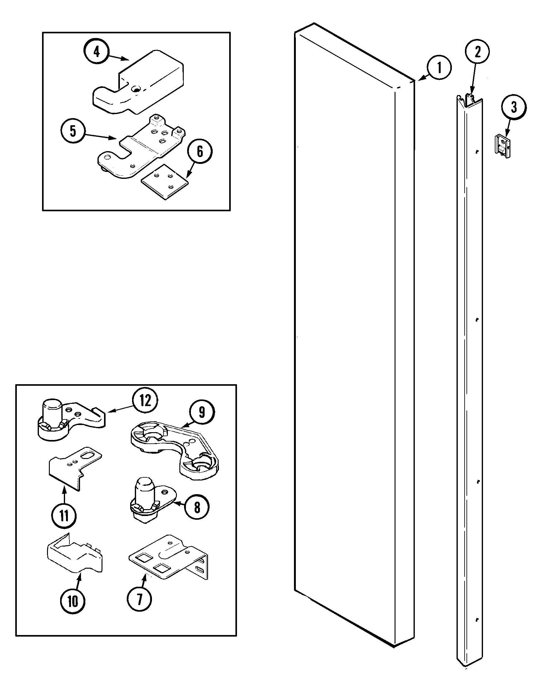 Freezer outer door
