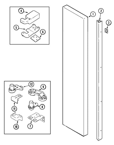 Freezer outer door