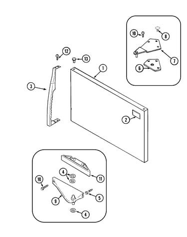 Freezer outer door