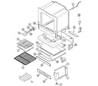 Maytag MGR5770BDQ oven/base diagram