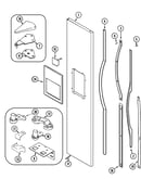 Freezer outer door