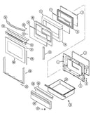 Door/warming drawer