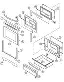 Door/warming drawer