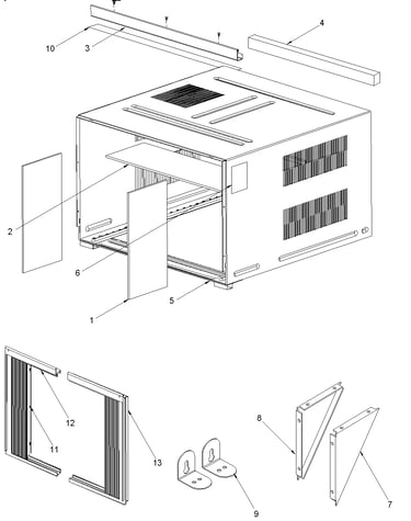 Outer case assembly