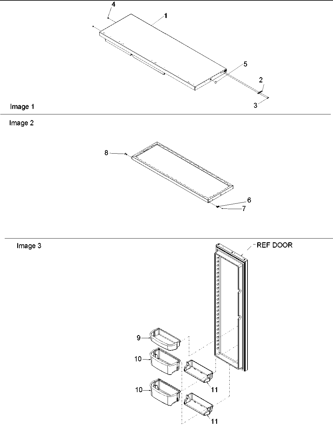 Refrigerator door