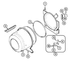 Amana DLE231RAW tumbler diagram