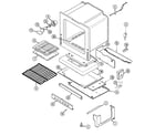 Maytag MGR5750BDQ oven/base diagram
