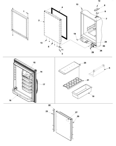 Refrigerator door