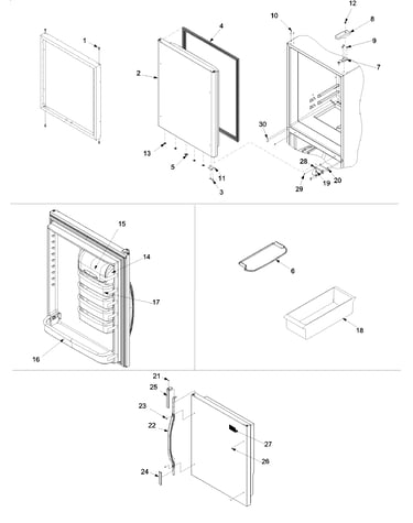 Refrigerator door