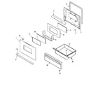 Maytag AER1360BGW door/drawer diagram