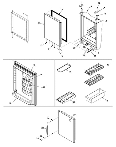 Refrigerator door