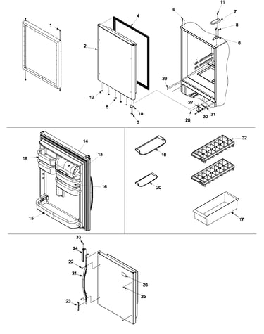 Refrigerator door