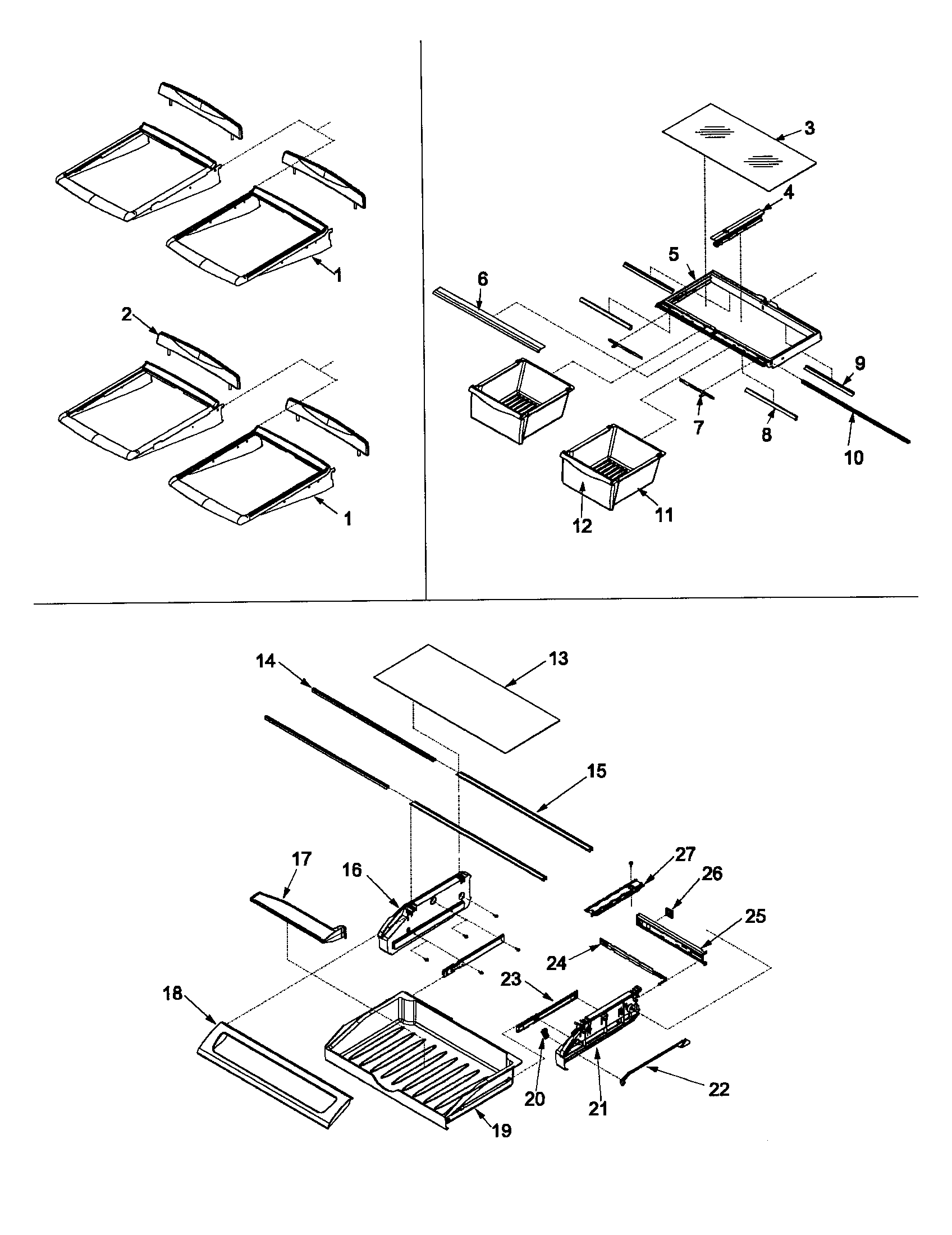 REFRIGERATOR SHELVING