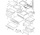 Maytag MSD2436GRQ shelves & accessories diagram