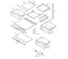 Maytag MSD2422GRQ shelves & accessories diagram