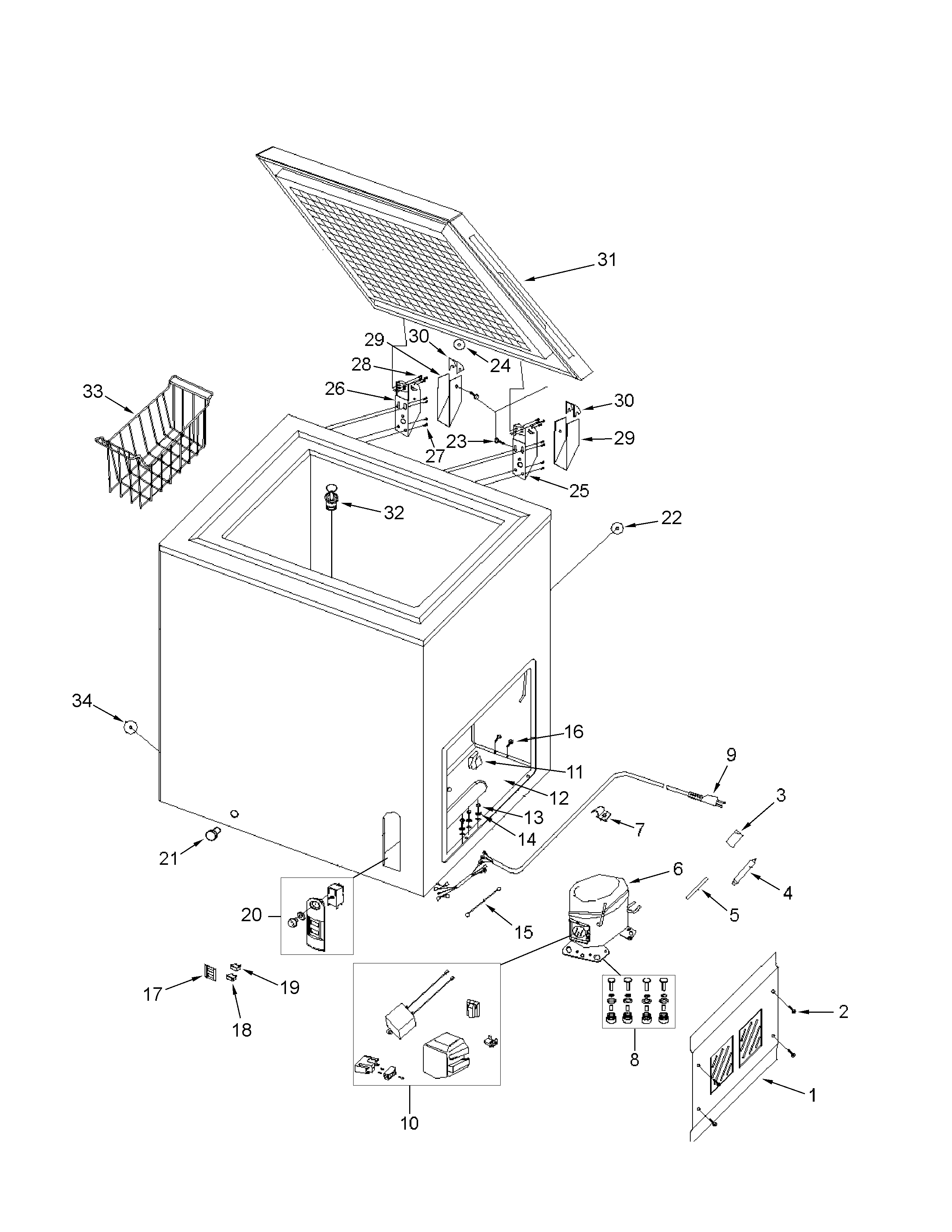 Chest freezer