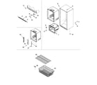 Maytag PBB1951GRB-PPBB1951GB0 interior cabinet & freezer shelving diagram