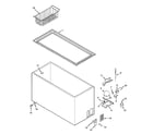 Amana AFC1505BW cabinet diagram