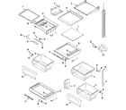 Maytag KGU66990 shelves & accessories diagram