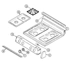 Maytag MGR5750ADA top assembly diagram