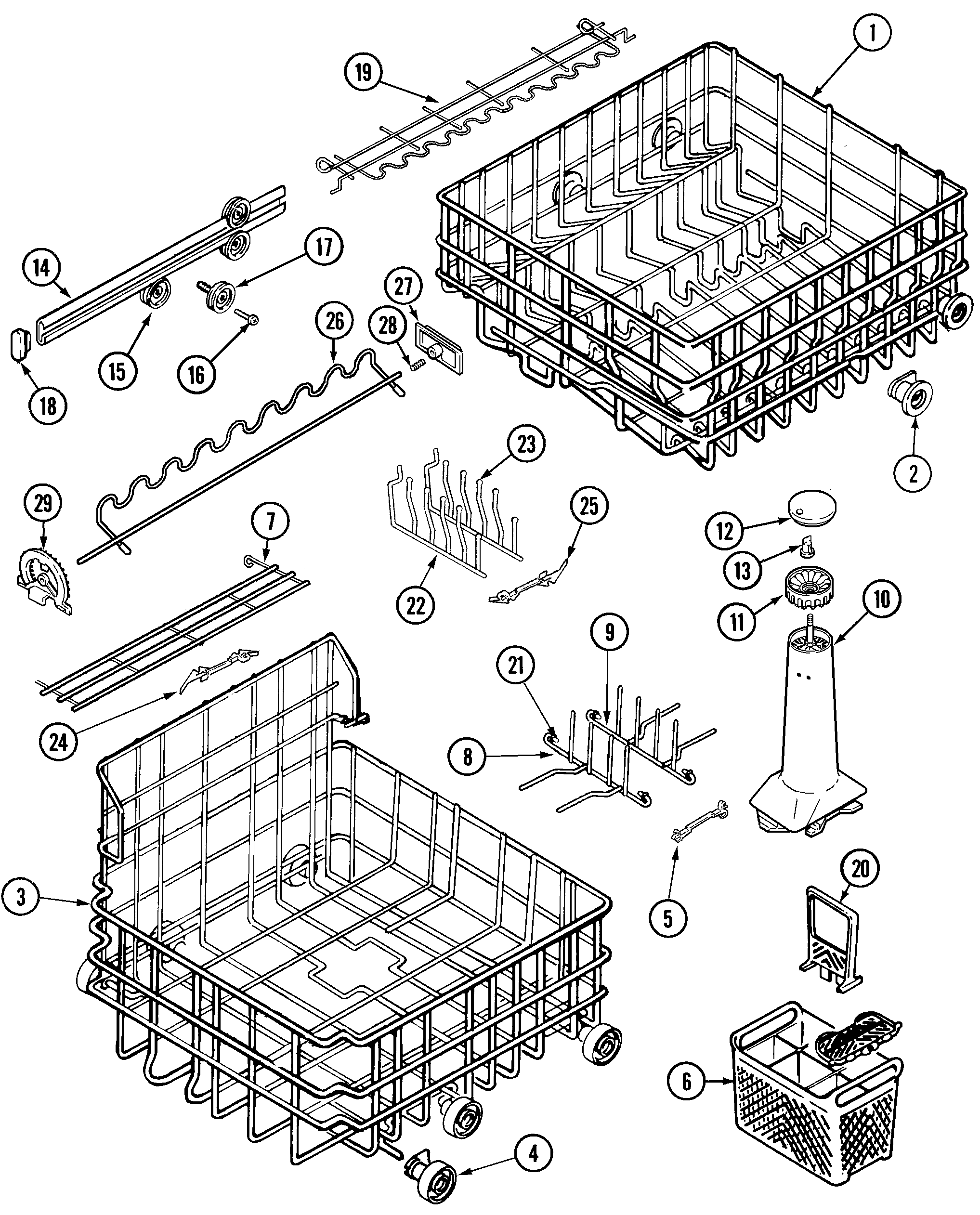 TRACK & RACK ASSEMBLY (JDB4950AWF)