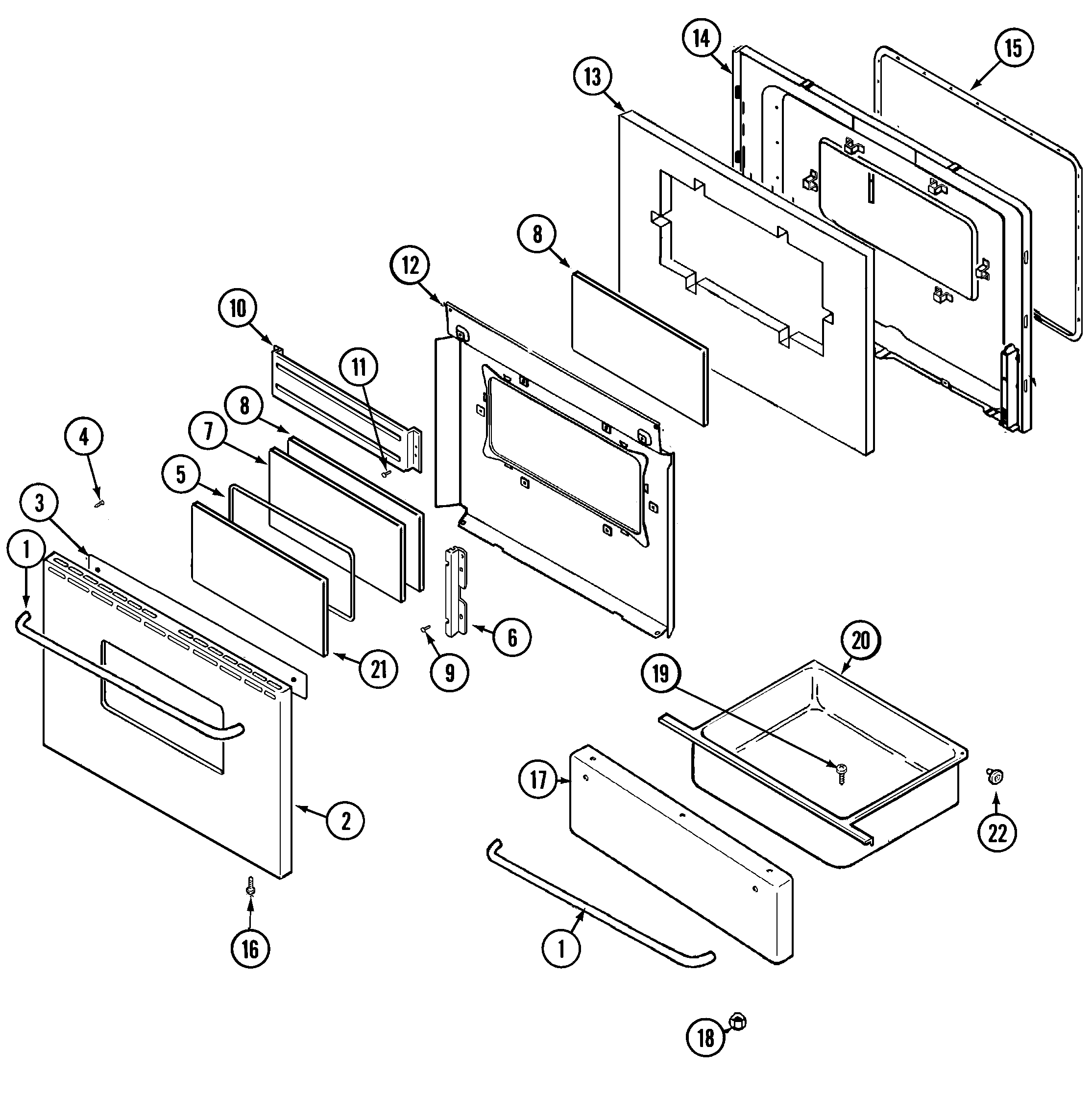 Door/drawer (bac)