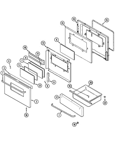 Door/drawer (bac)
