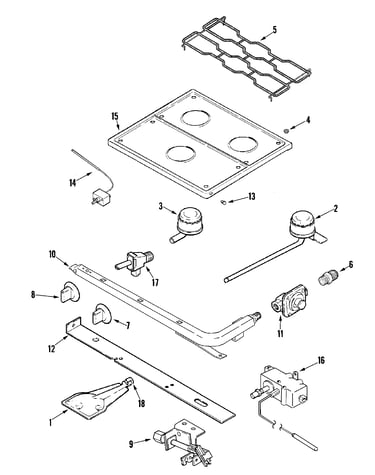 Top & gas controls