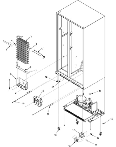Evaporator assy and rollers