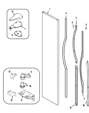 Freezer outer door
