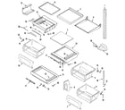Maytag GS2327PEHQ shelves & accessories diagram