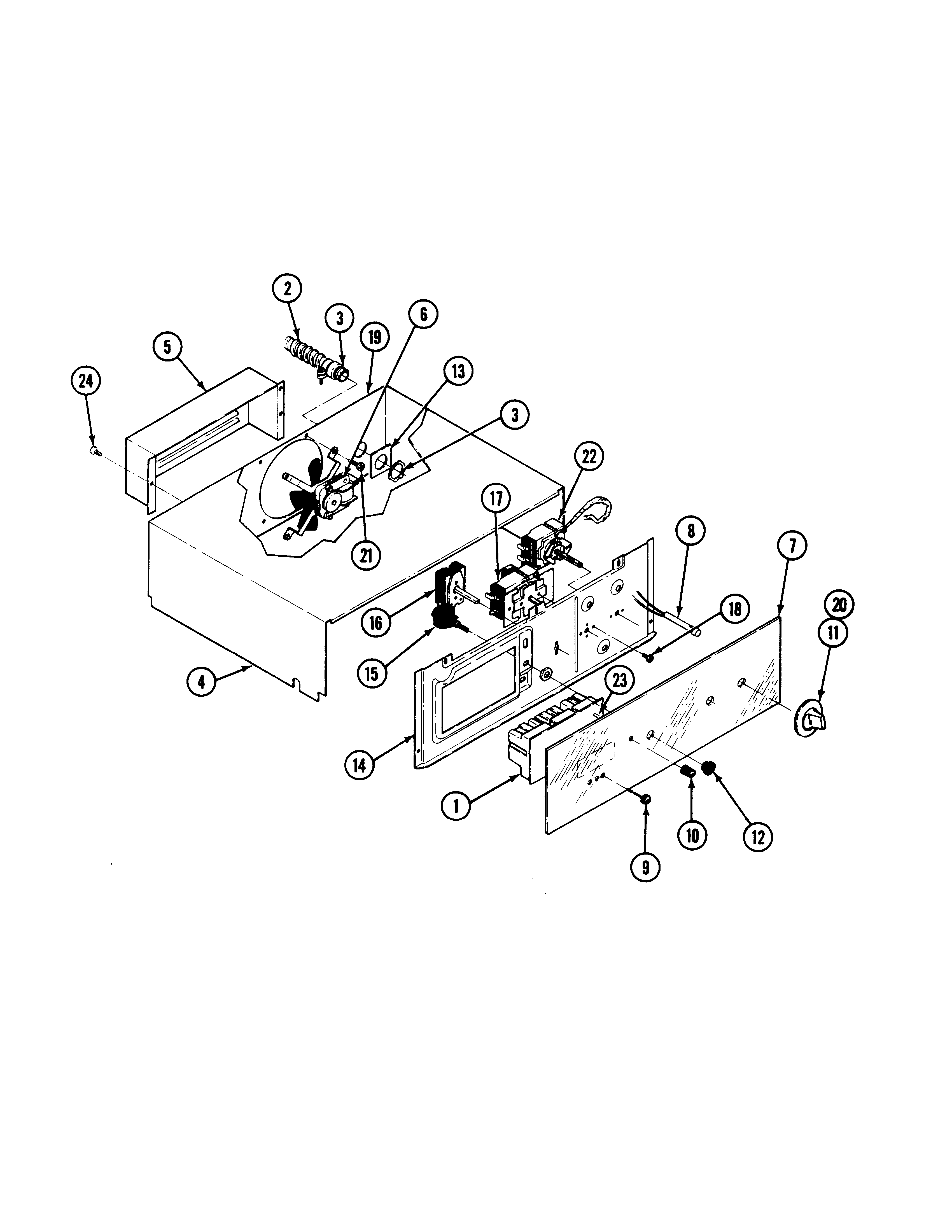 Control panel (cwe4700ace, cwe5500ace)