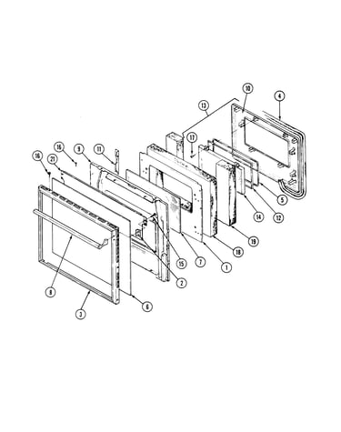 Door-upper (cwe5500acb)