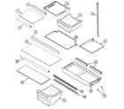 Crosley CT21A6FA shelves & accessories diagram