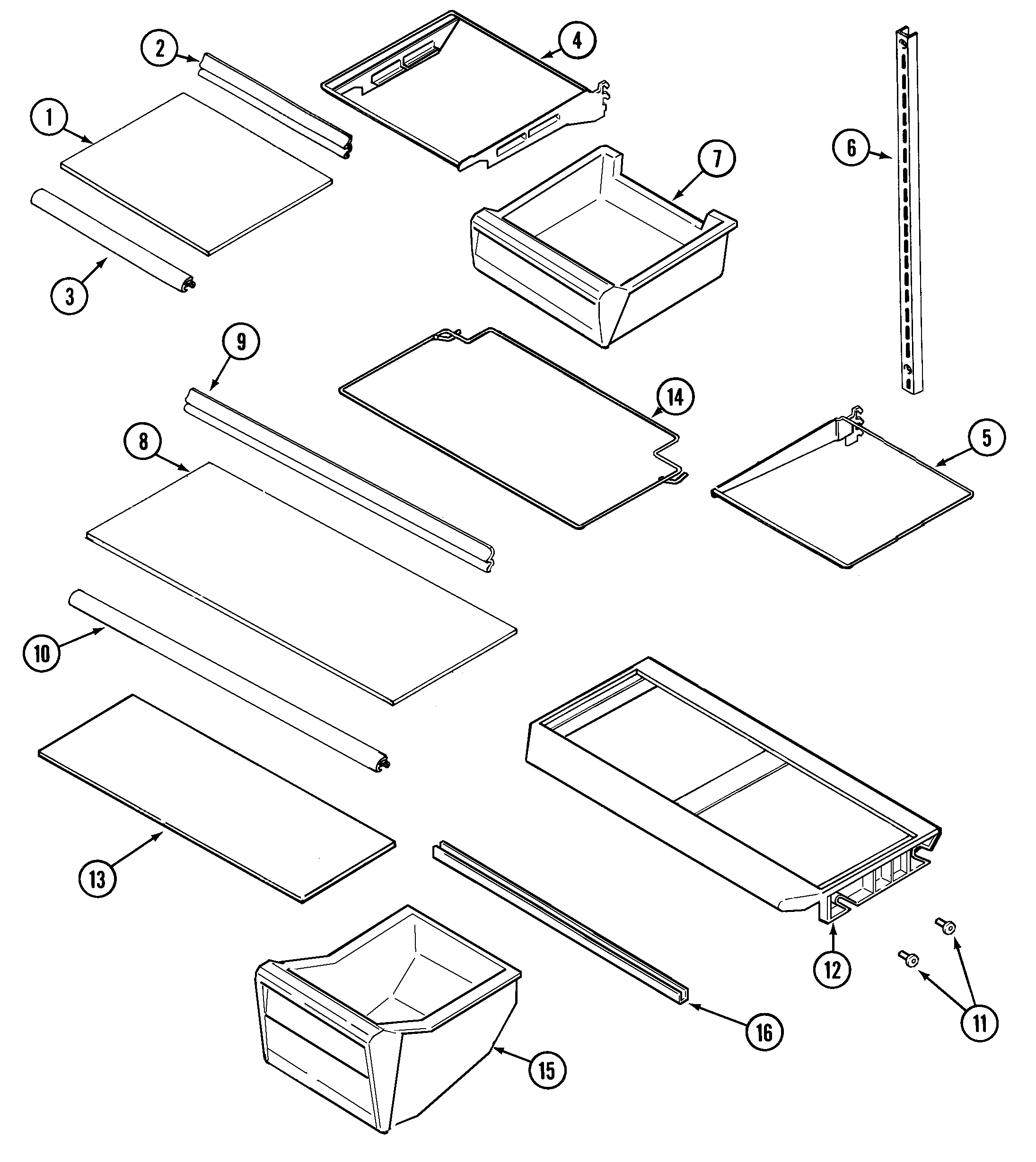 Shelves & accessories (bisque)