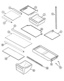 Shelves & accessories (bisque)