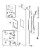 Freezer outer door