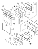Door/warming drawer